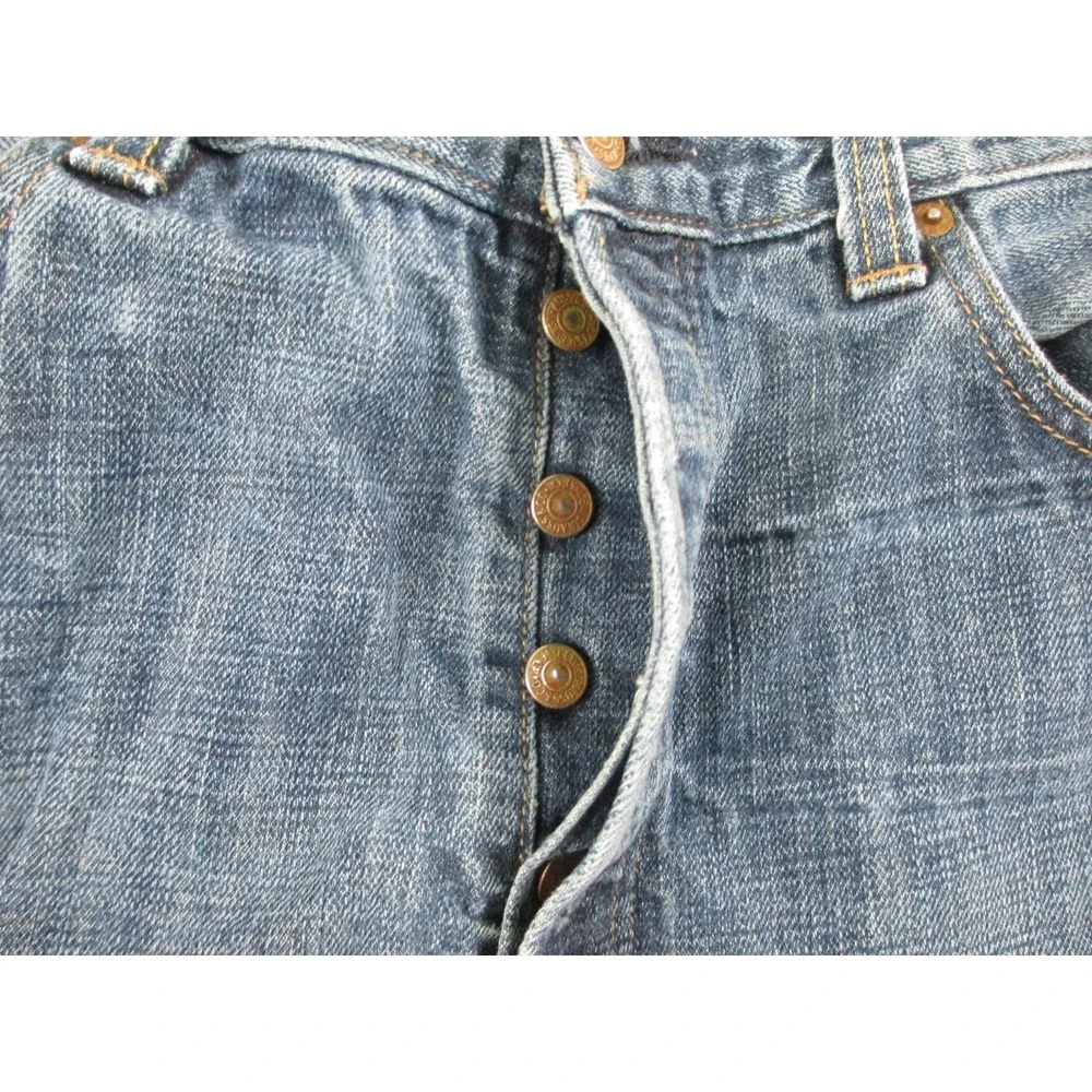 Levi's 501XX Pants Mens 36 Blue Denim Jeans Straight Buttonfly Casual 36X30 00s*